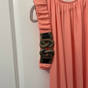 Coral, Goddess Maxi Dress